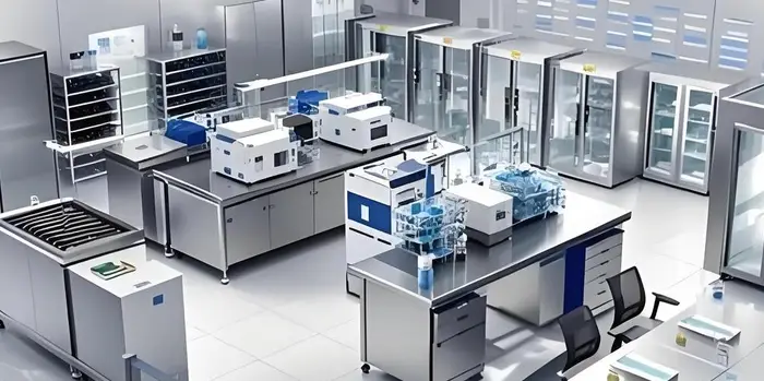 Air shower room in a cleanroom facility